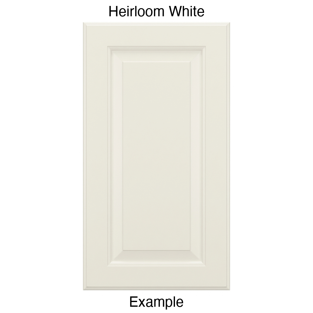 JR7 Raised Panel Thermofoil Cabinet Door (Revere Style) in Heirloom White