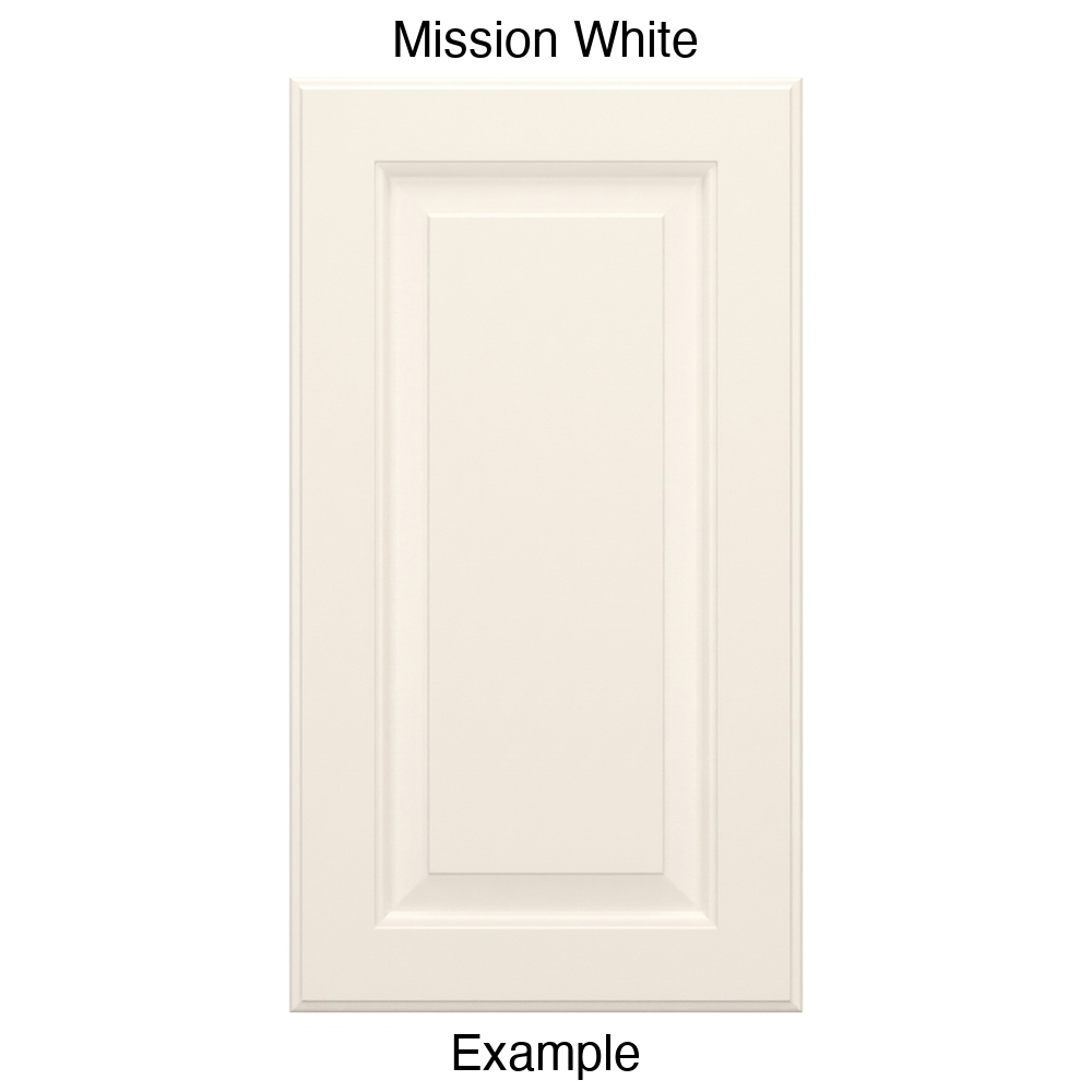 JR7 Raised Panel Thermofoil Cabinet Door (Revere Style) in Mission White