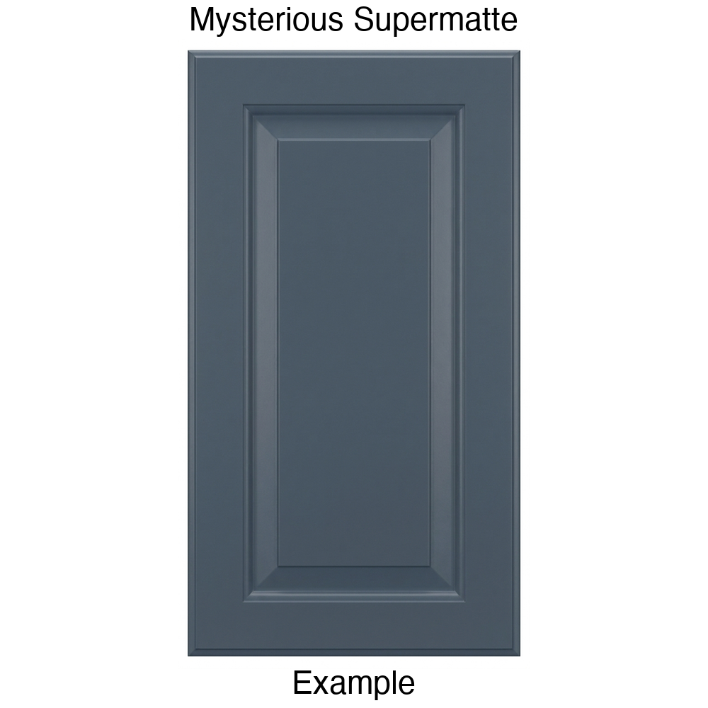 JR7 Raised Panel Thermofoil Cabinet Door (Revere Style) in Mysterious Supermatte
