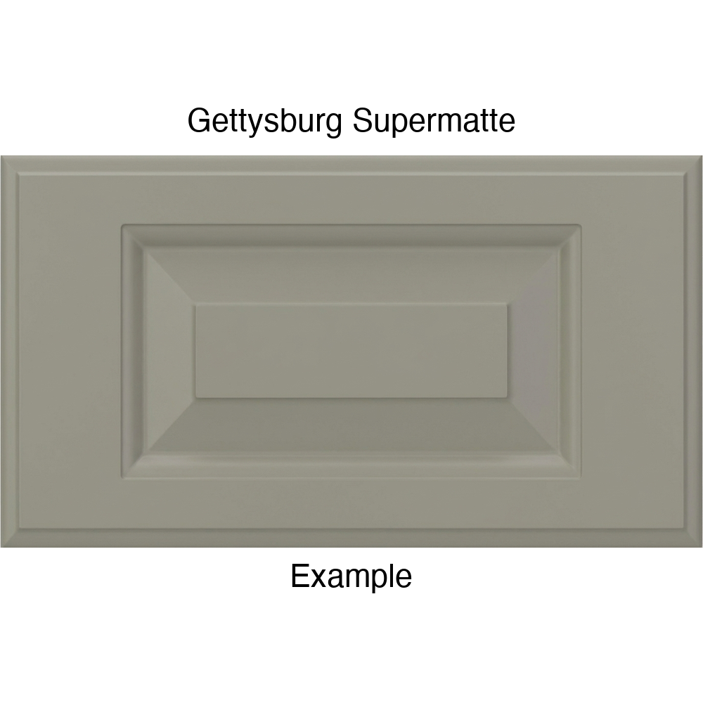 JR7 Thermofoil Drawer Front (Revere Style), Routed, in Gettysburg Supermatte