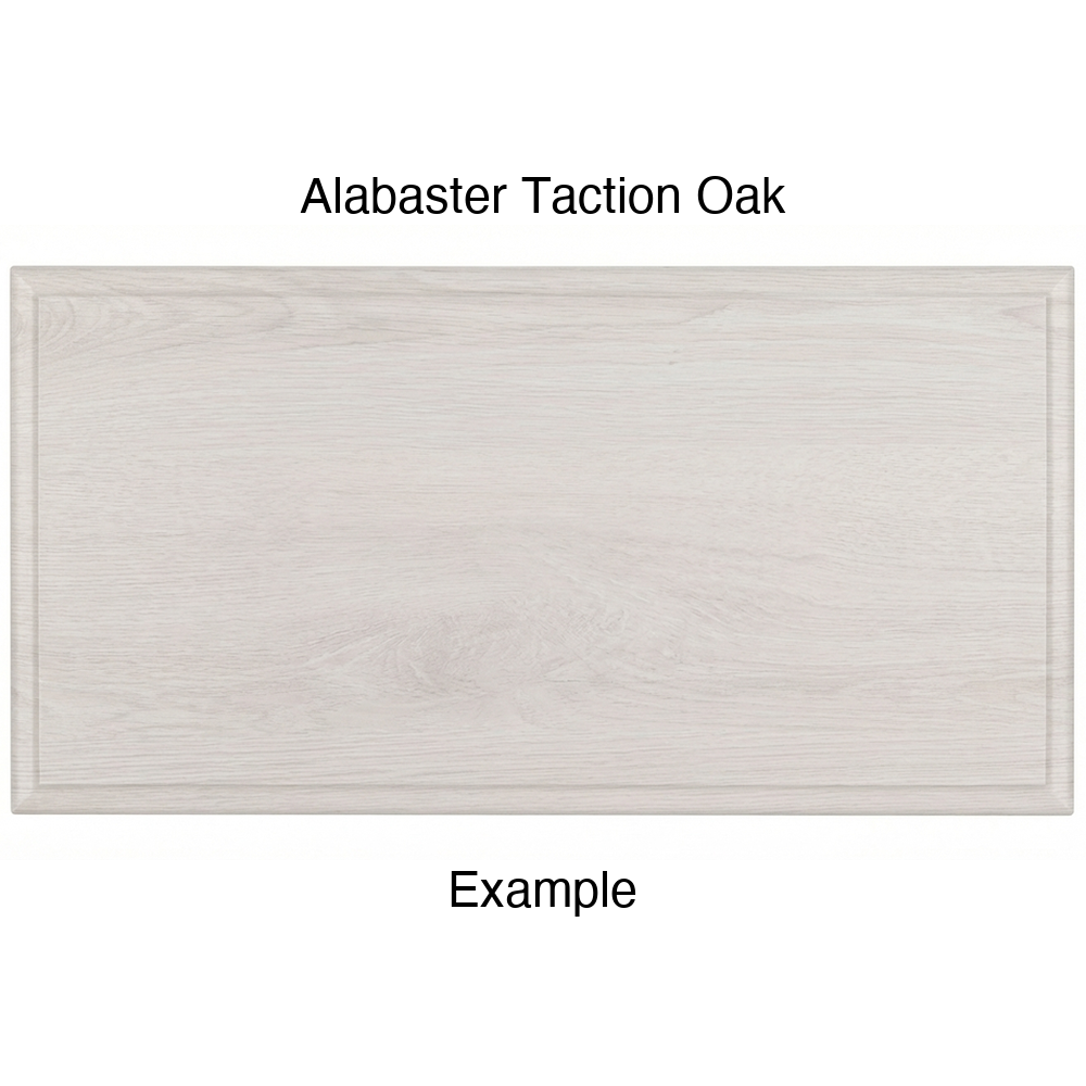 JR7 Thermofoil Drawer Front (Revere Style), Solid, in Alabaster Taction Oak
