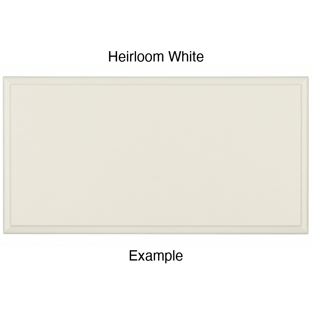 JR7 Thermofoil Drawer Front (Revere Style), Solid, in Heirloom White