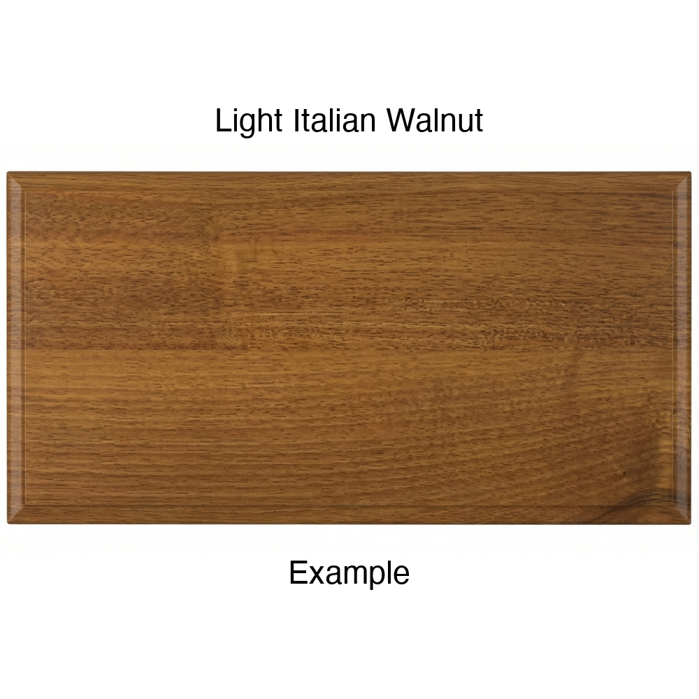 JR7 Thermofoil Drawer Front (Revere Style), Solid, in Light Italian Walnut