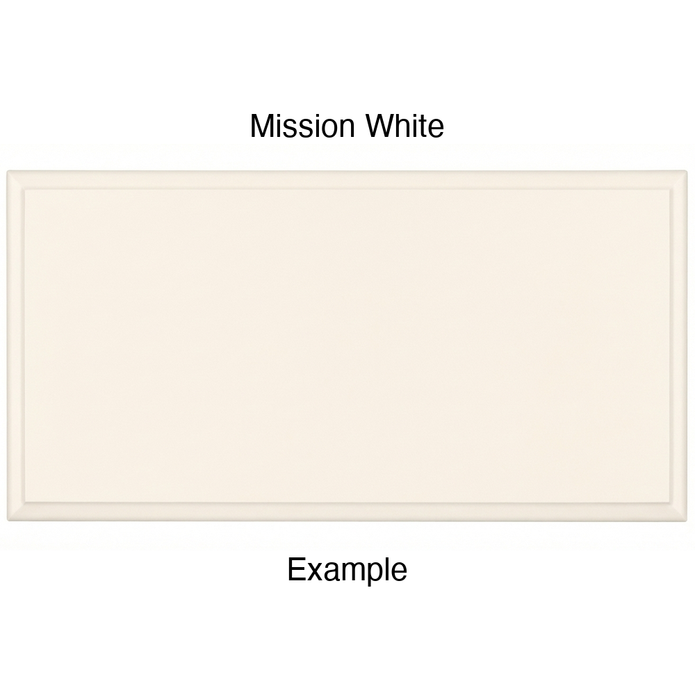 JR7 Thermofoil Drawer Front (Revere Style), Solid, in Mission White
