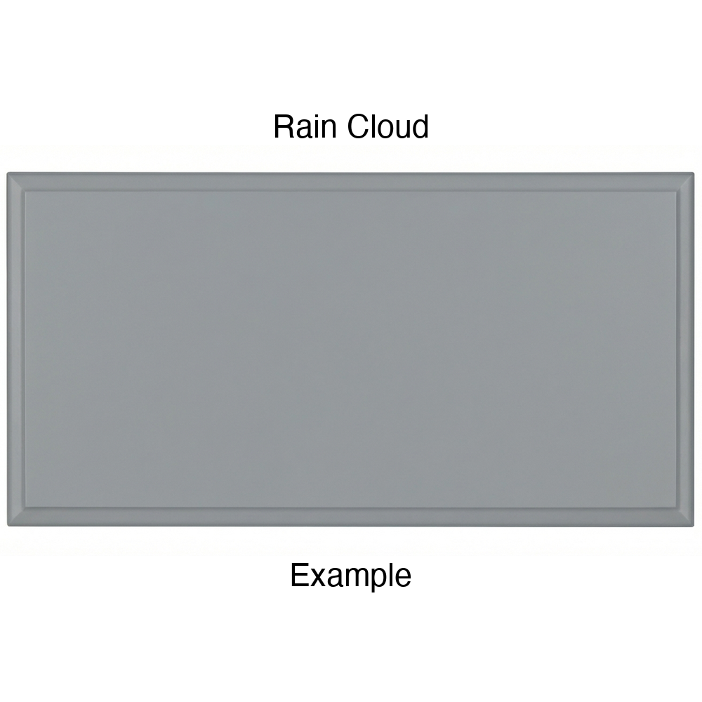 JR7 Thermofoil Drawer Front (Revere Style), Solid, in Rain Cloud