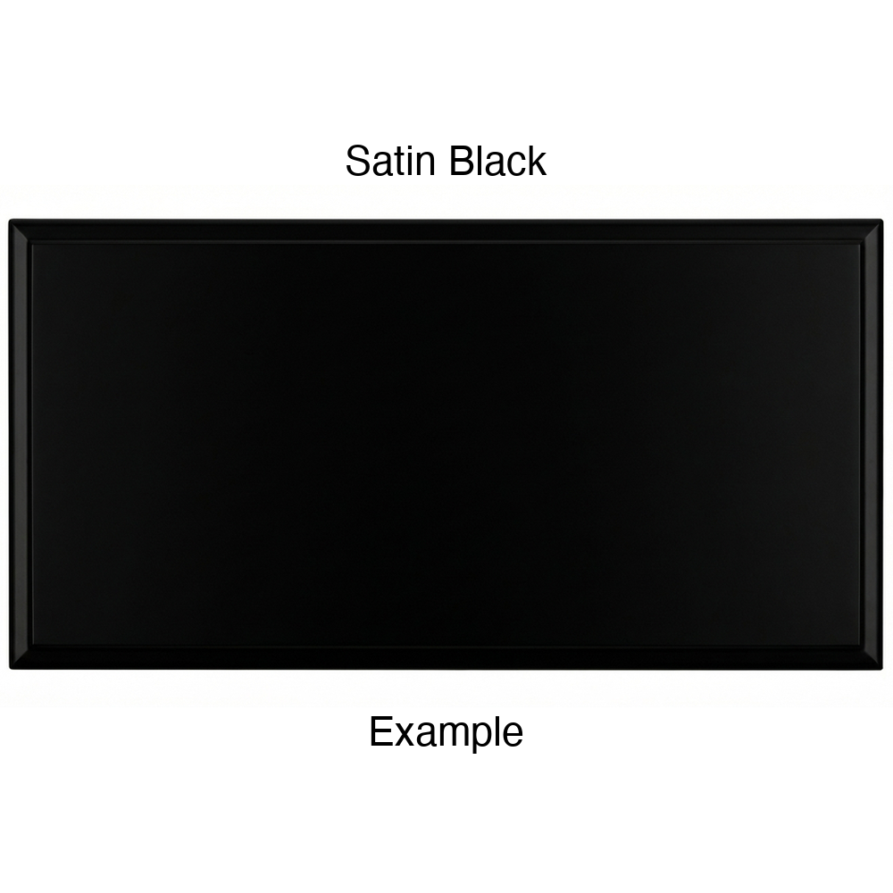 JR7 Thermofoil Drawer Front (Revere Style), Routed, in Satin Black