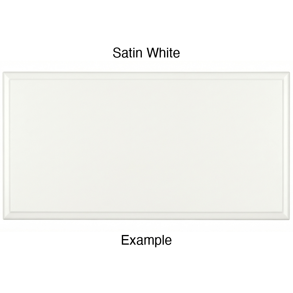 JR7 Thermofoil Drawer Front (Revere Style), Solid, in Satin White