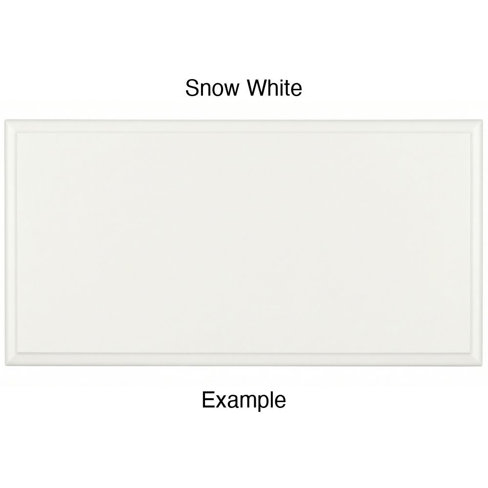 JR7 Thermofoil Drawer Front (Revere Style), Solid, in Snow White
