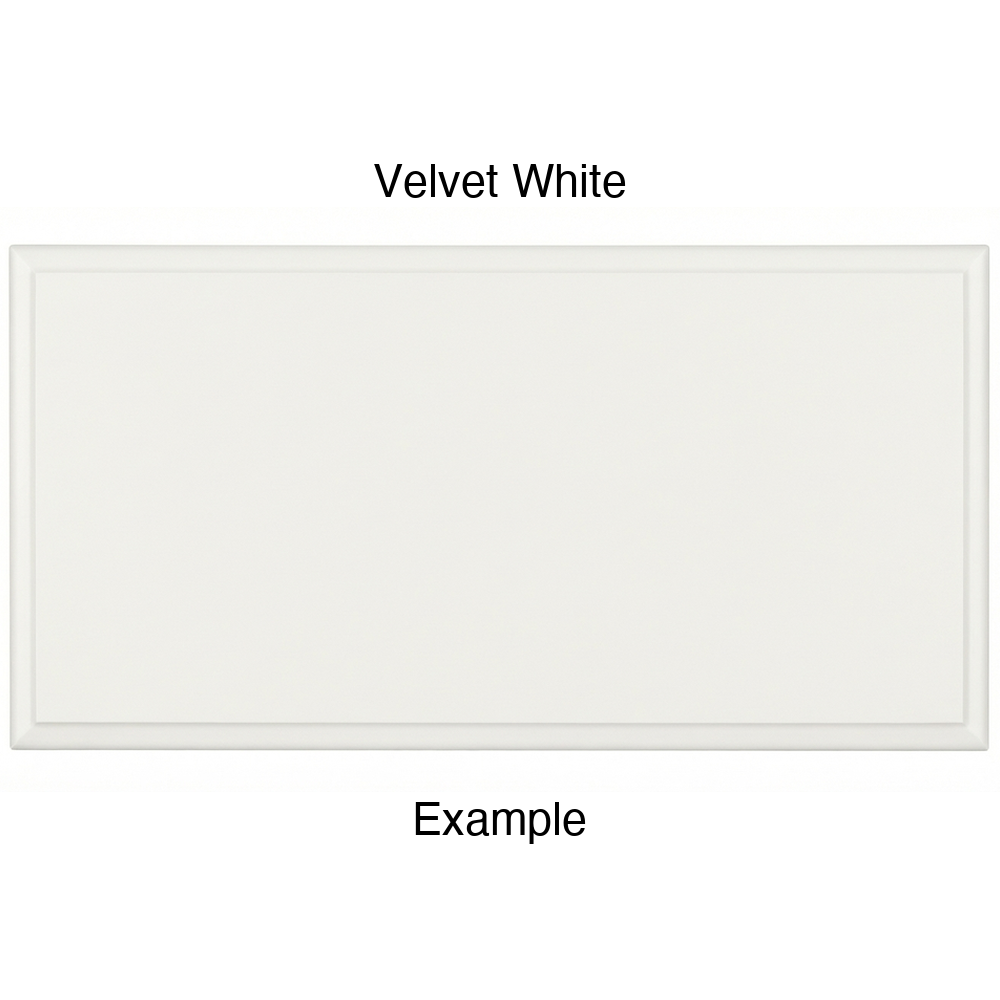 JR7 Thermofoil Drawer Front (Revere Style), Solid, in Velvet White