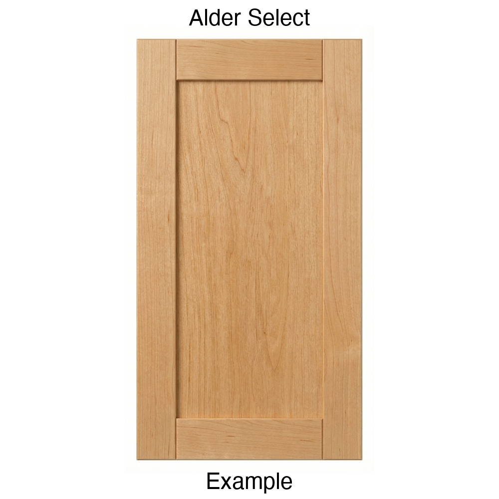 Jasper Recessed Panel Cabinet Door in Alder Select