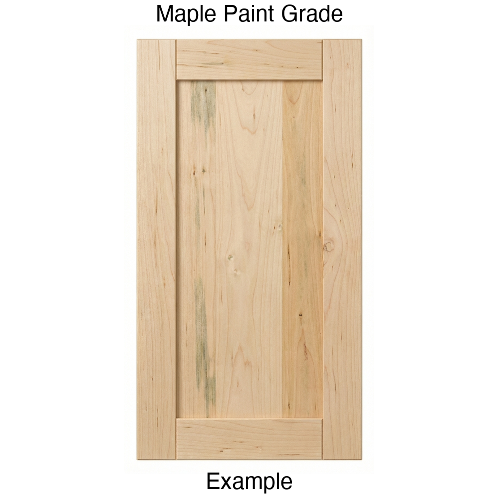Jasper Recessed Panel Cabinet Door in Maple Paint Grade