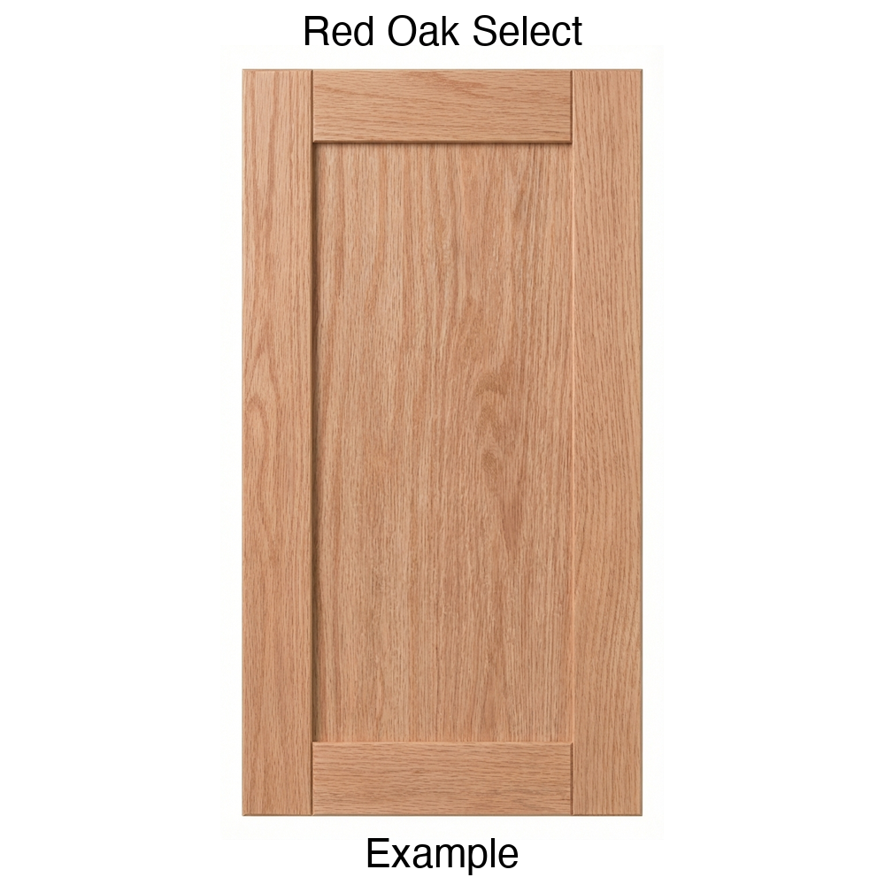 Jasper Recessed Panel Cabinet Door in Red Oak Select