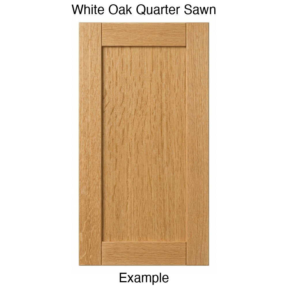 Jasper Recessed Panel Cabinet Door in White Oak Quarter Sawn