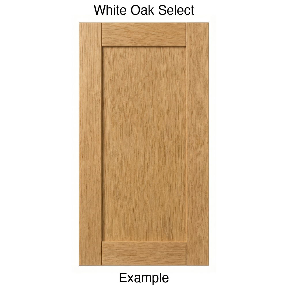 Jasper Recessed Panel Cabinet Door in White Oak Select