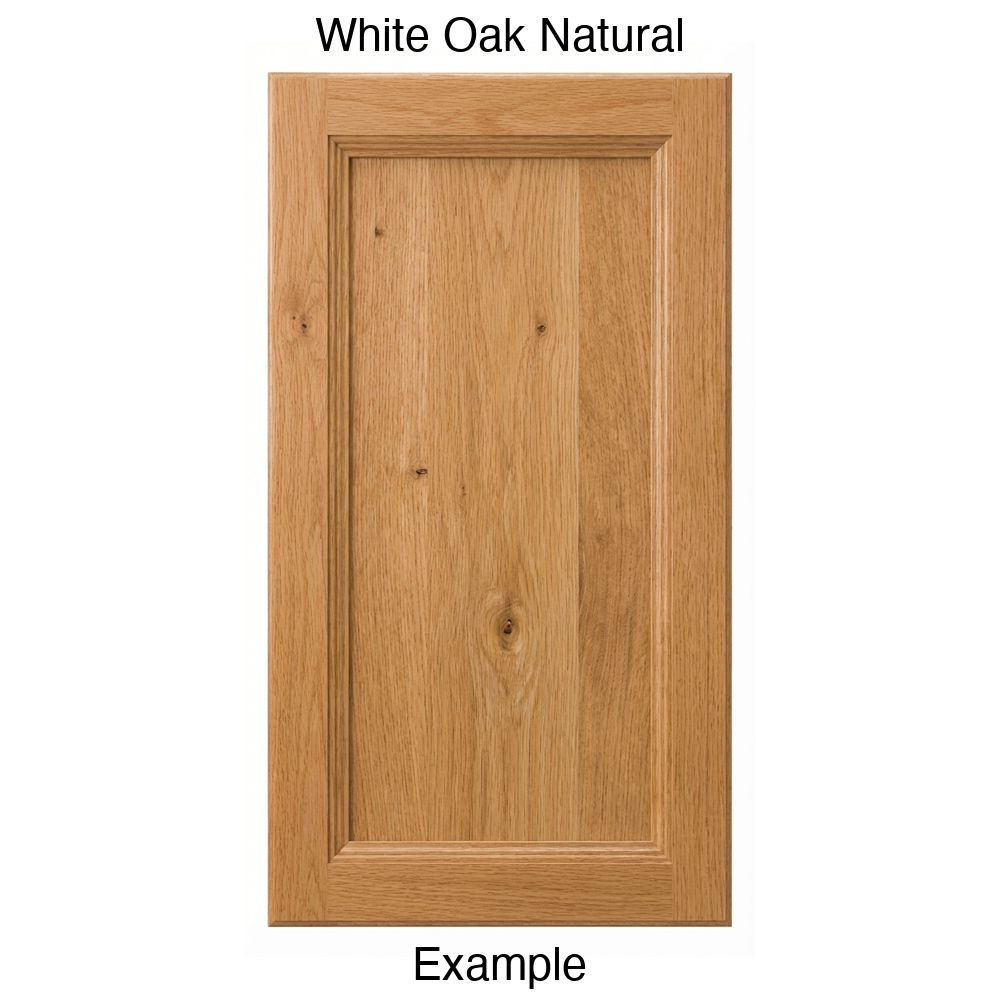 Josephine Recessed Panel Cabinet Door in White Oak Natural