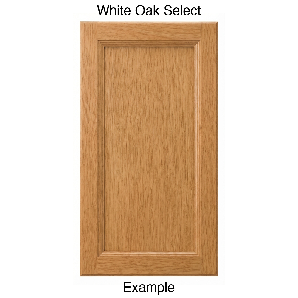 Josephine Recessed Panel Cabinet Door in White Oak Select