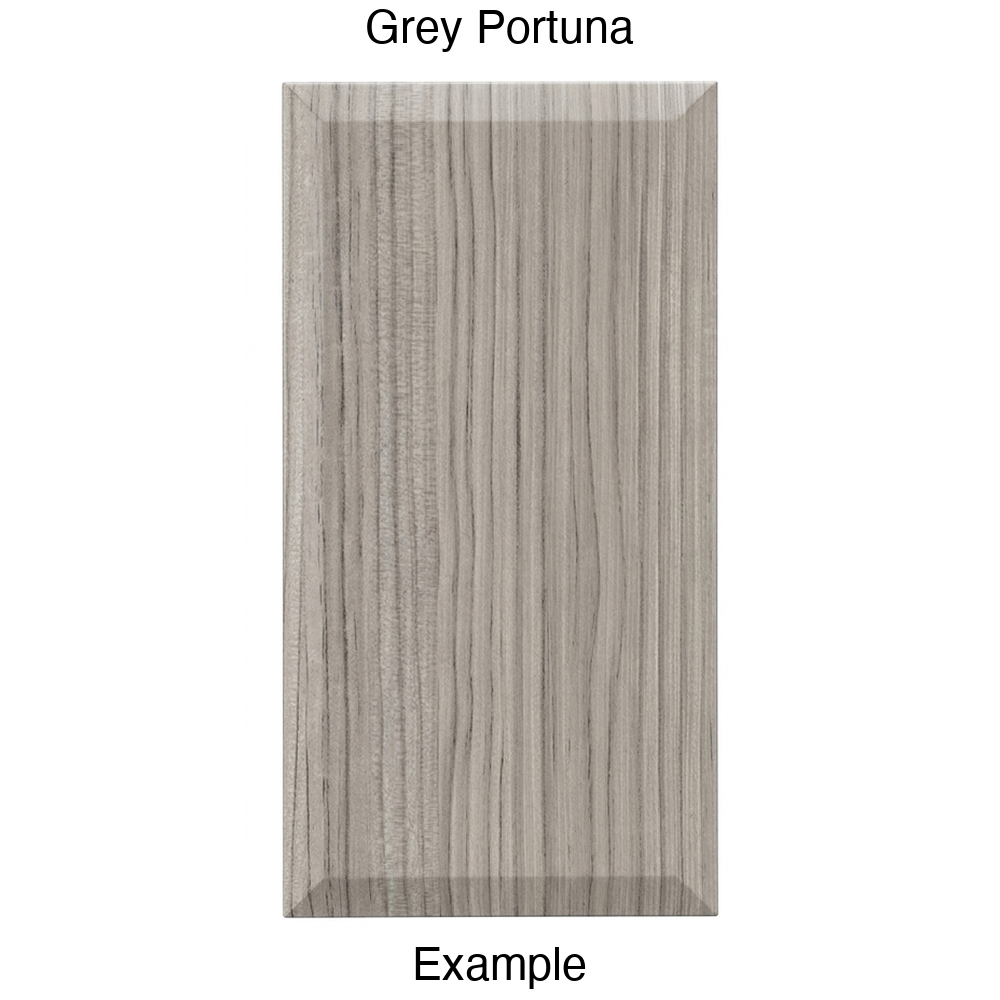 KB732 Slab Thermofoil Cabinet Door in Grey Portuna