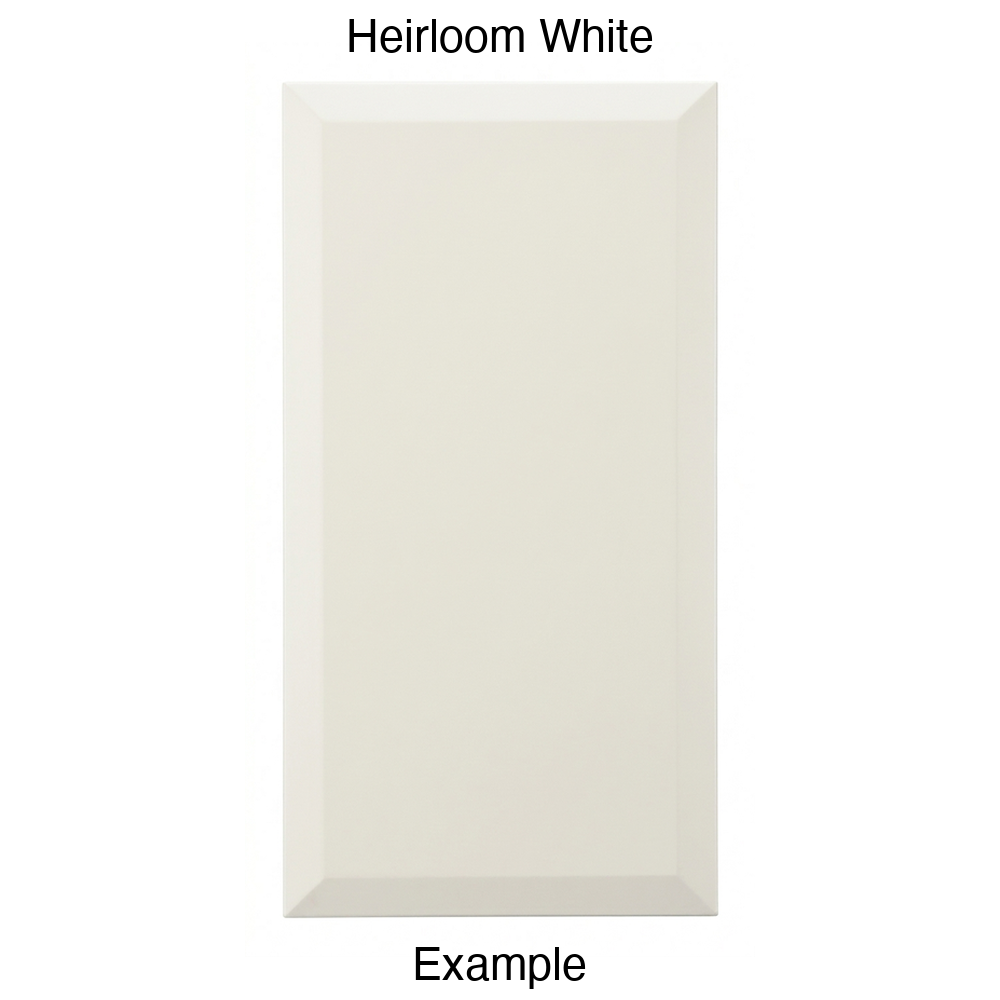 KB732 Slab Thermofoil Cabinet Door in Heirloom White