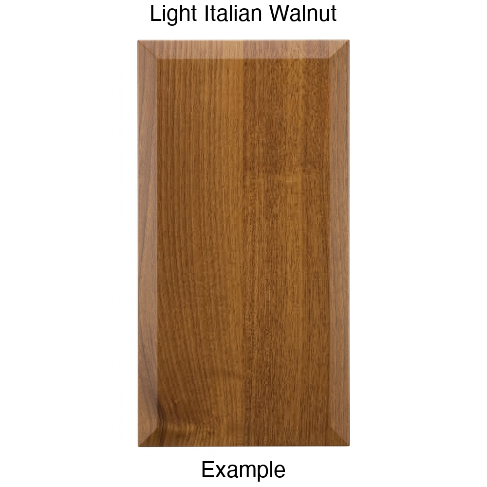 KB732 Slab Thermofoil Cabinet Door in Light Italian Walnut