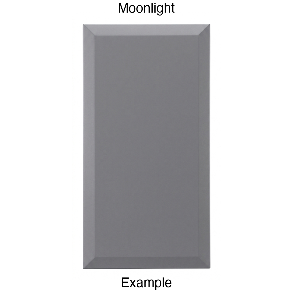 KB732 Slab Thermofoil Cabinet Door in Moonlight