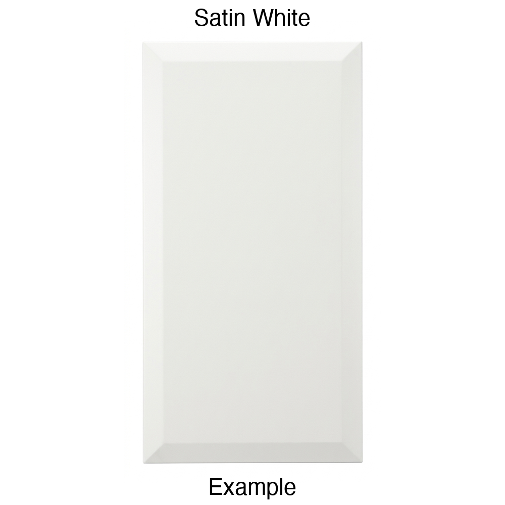 KB732 Slab Thermofoil Cabinet Door in Satin White