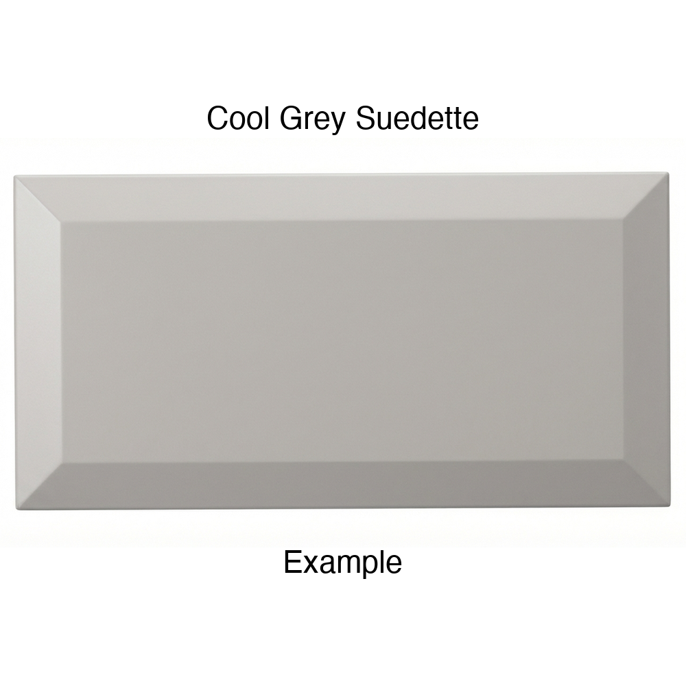 KB732 Thermofoil Drawer Front in Cool Grey Suedette