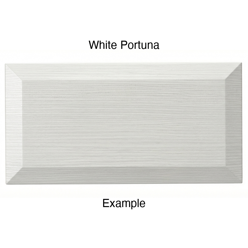 KB732 Thermofoil Drawer Front in White Portuna