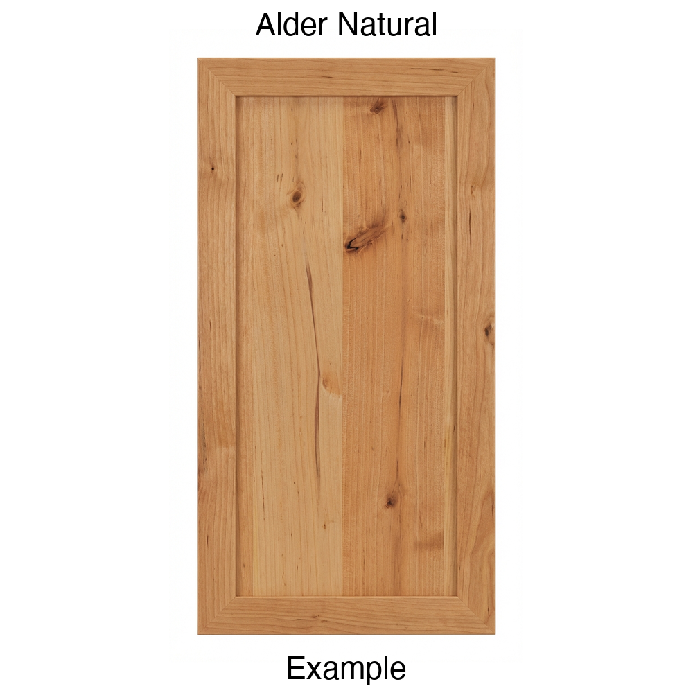Kennedy Recessed Panel Cabinet Door in Alder Natural
