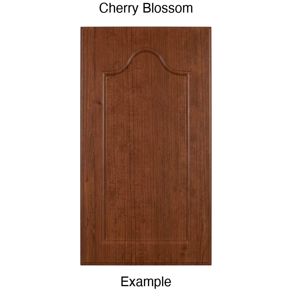 LR981 Cathedral Recessed Panel Thermofoil Cabinet Door (Mission Style) in Cherry Blossom