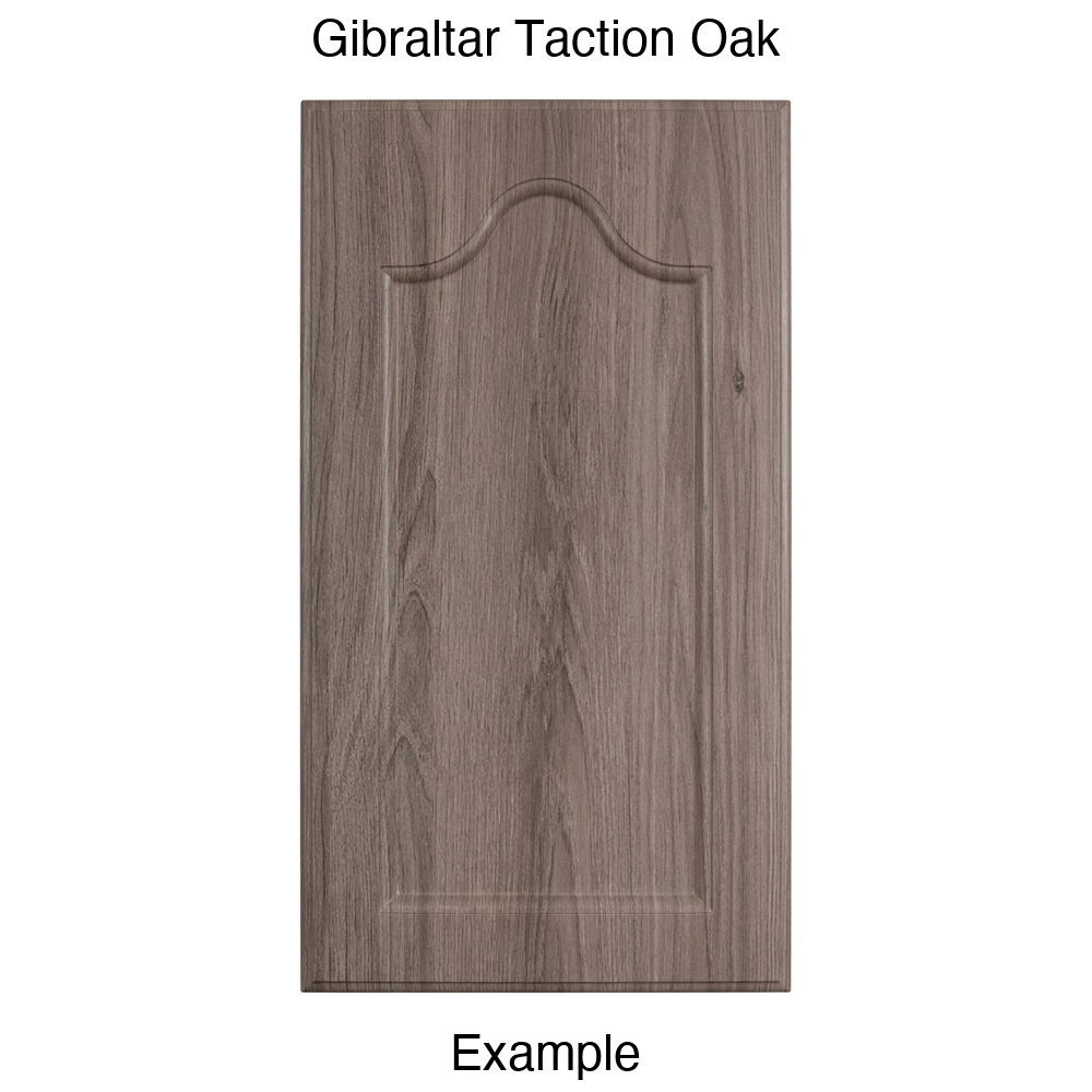 LR981 Cathedral Recessed Panel Thermofoil Cabinet Door (Mission Style) in Gibraltar Taction Oak