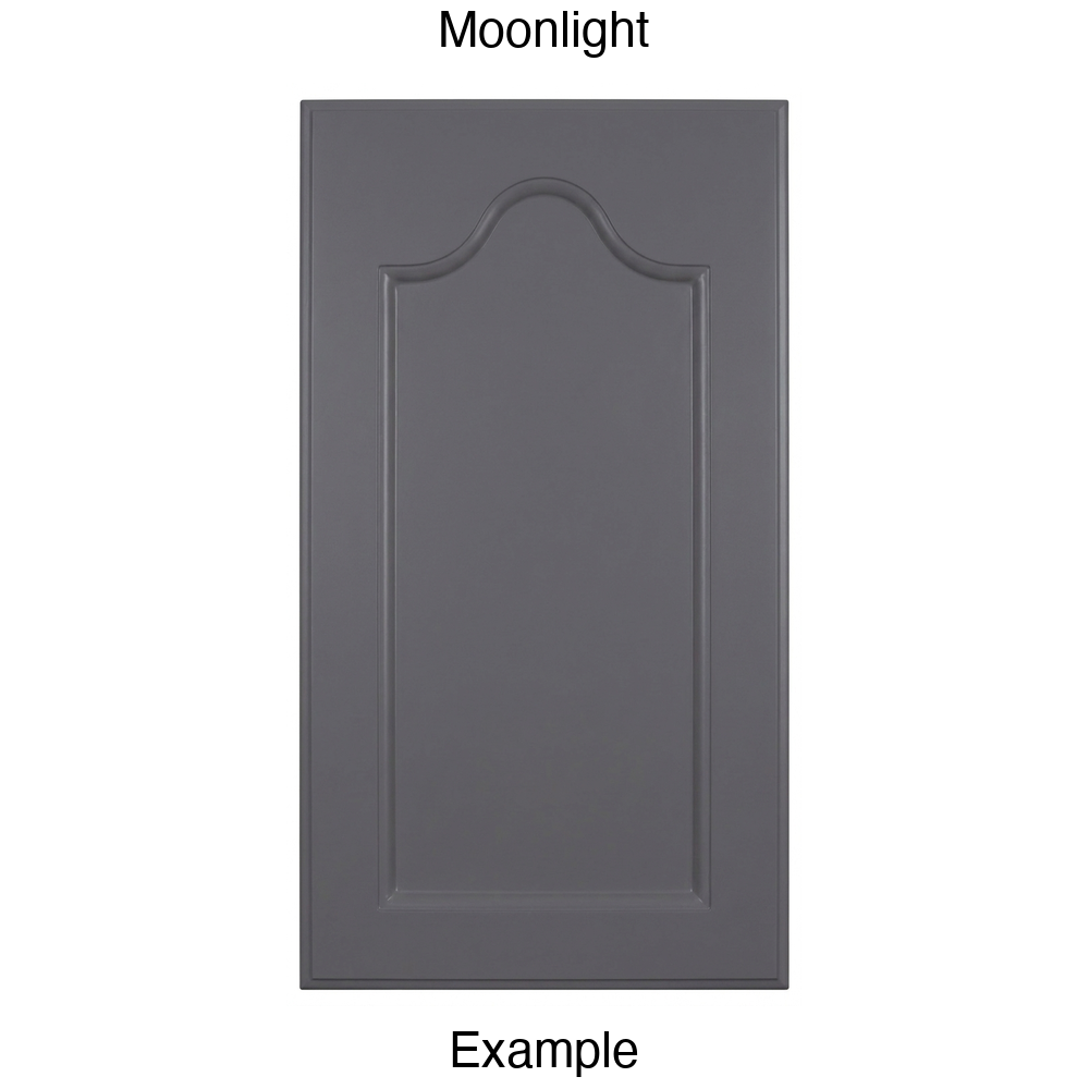LR981 Cathedral Recessed Panel Thermofoil Cabinet Door (Mission Style) in Moonlight