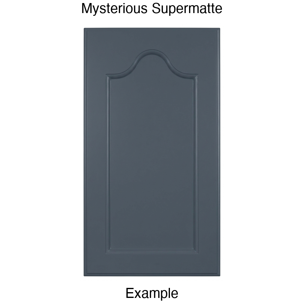 LR981 Cathedral Recessed Panel Thermofoil Cabinet Door (Mission Style) in Mysterious Supermatte