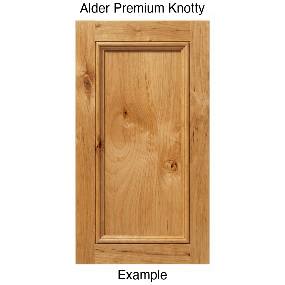 Laguna Recessed Panel Cabinet Door in Alder Premium Knotty