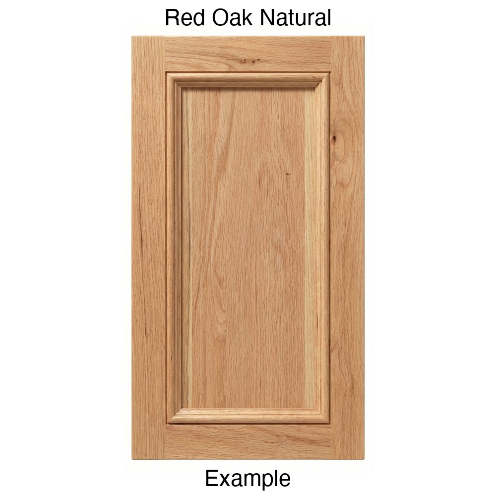 Laguna Recessed Panel Cabinet Door in Red Oak Natural