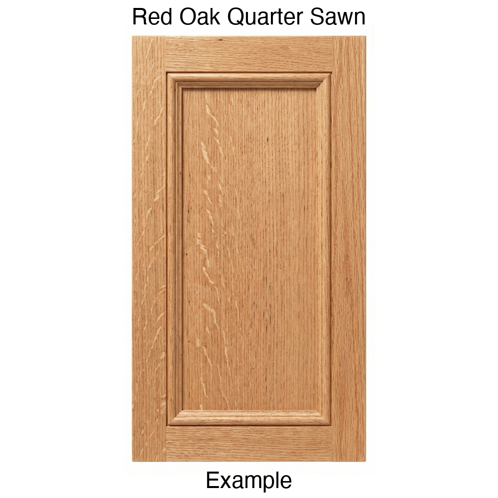 Laguna Recessed Panel Cabinet Door in Red Oak Quarter Sawn