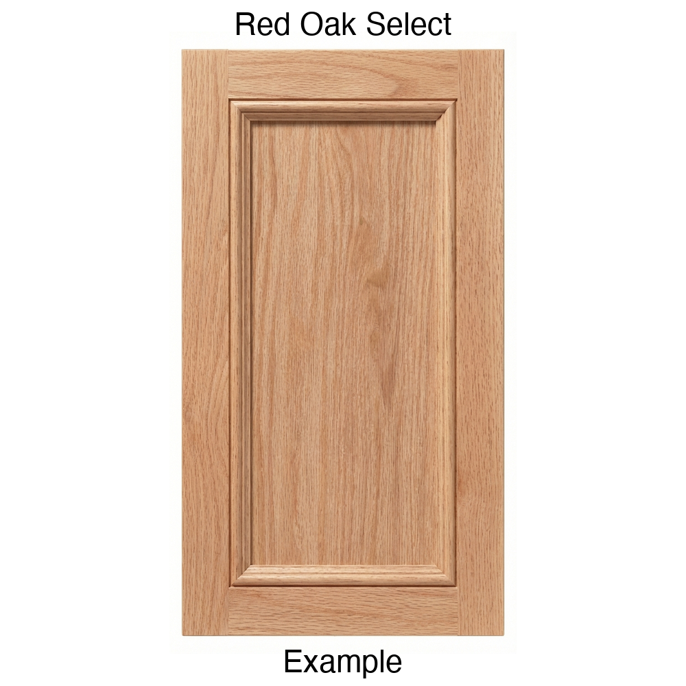 Laguna Recessed Panel Cabinet Door in Red Oak Select
