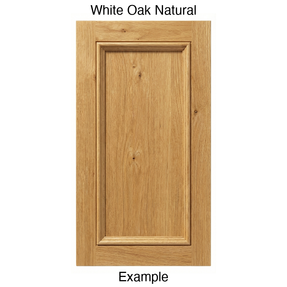 Laguna Recessed Panel Cabinet Door in White Oak Natural