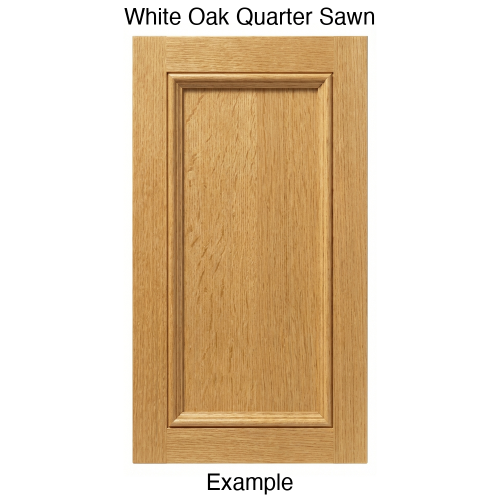 Laguna Recessed Panel Cabinet Door in White Oak Quarter Sawn
