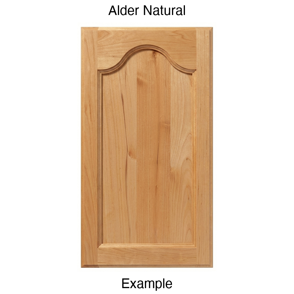 Mission Cathedral Recessed Panel Cabinet Door in Alder Natural