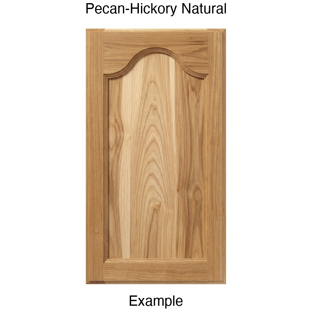 Mission Cathedral Recessed Panel Cabinet Door in Pecan-Hickory Natural