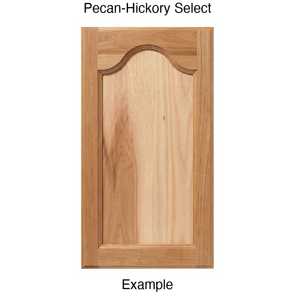 Mission Cathedral Recessed Panel Cabinet Door in Pecan-Hickory Select