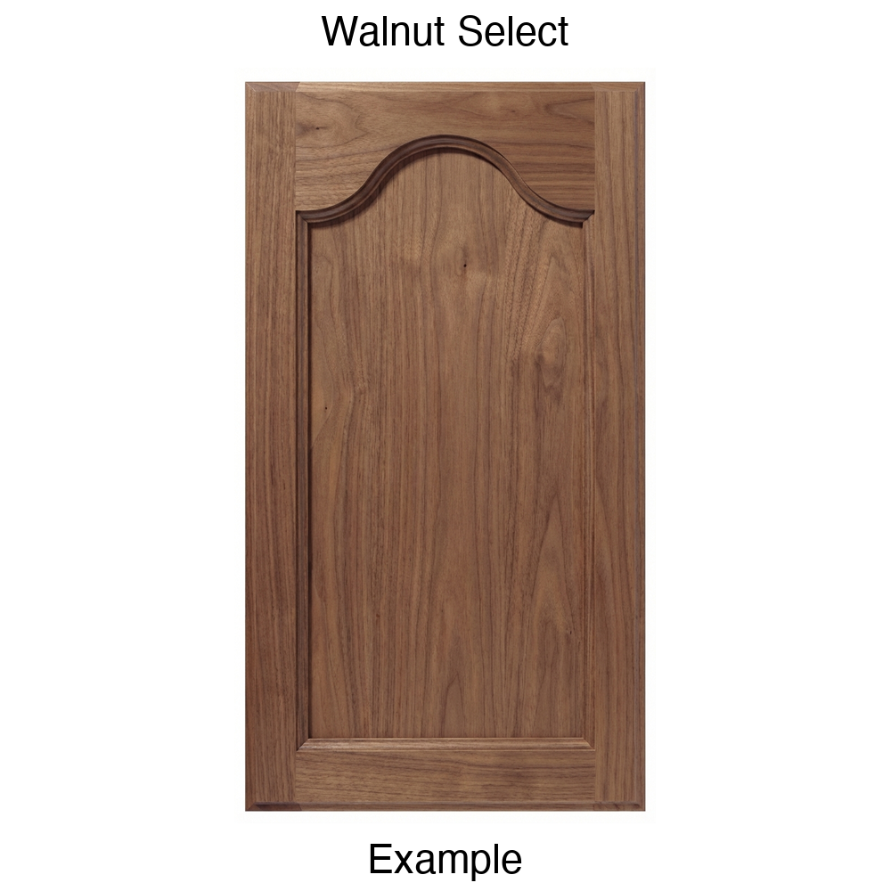 Mission Cathedral Recessed Panel Cabinet Door in Walnut Select