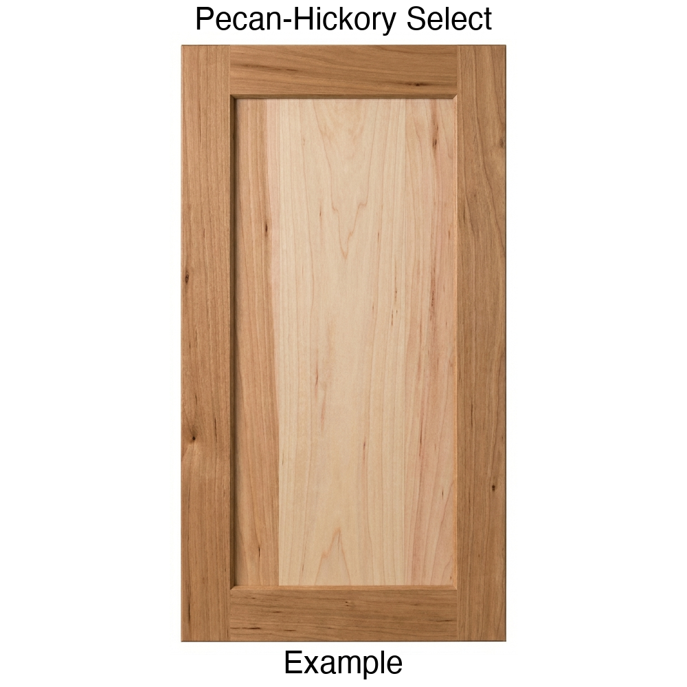 Oakley Recessed Panel Cabinet Door in Pecan Hickory Select