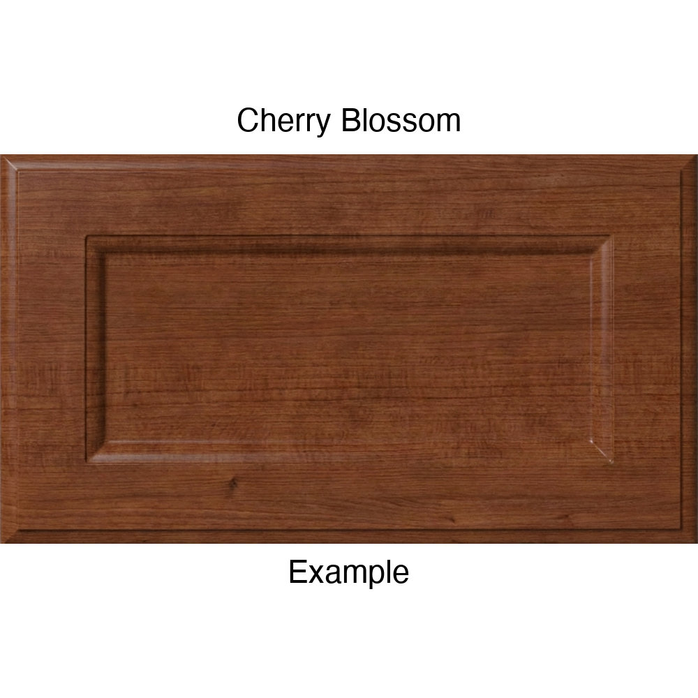 RR980 Thermofoil (Adobe Style) Drawer Front, Routed, in Cherry Blossom
