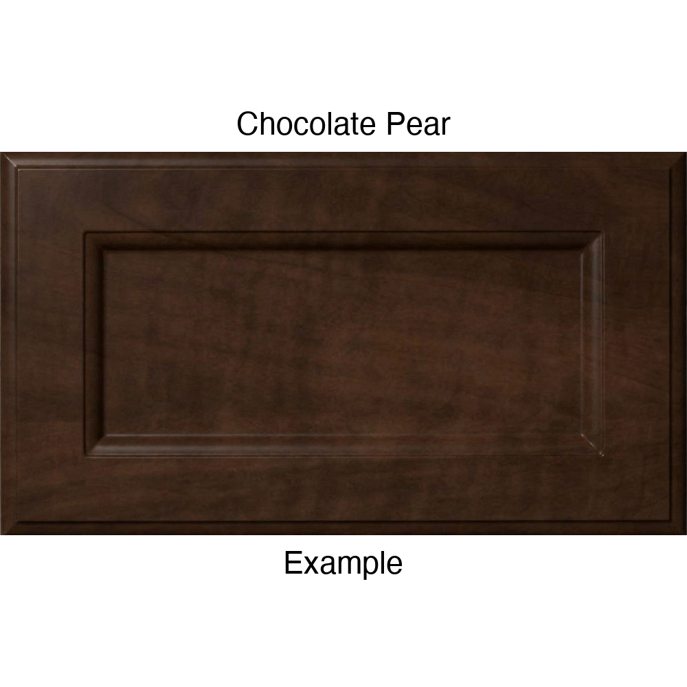 RR980 Thermofoil (Adobe Style) Drawer Front, Routed, in Chocolate Pear