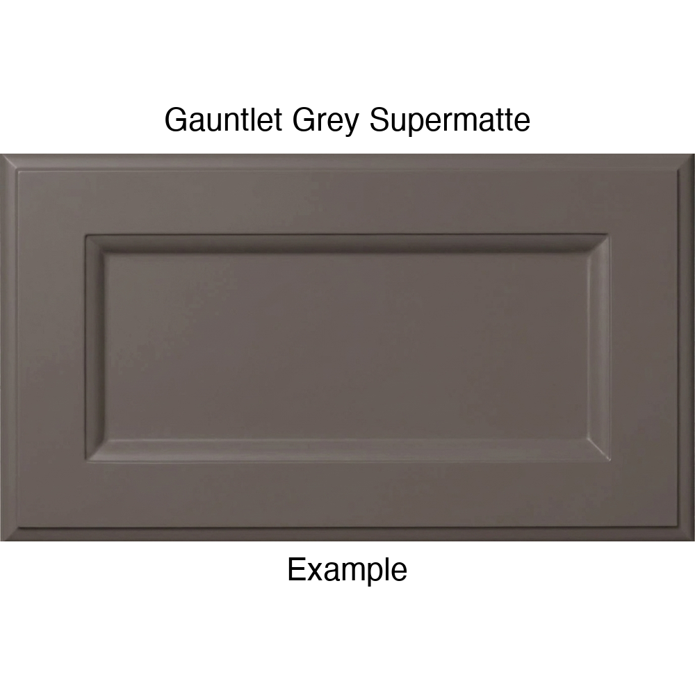 RR980 Thermofoil (Adobe Style) Drawer Front, Routed, in Gauntlet Grey Supermatte