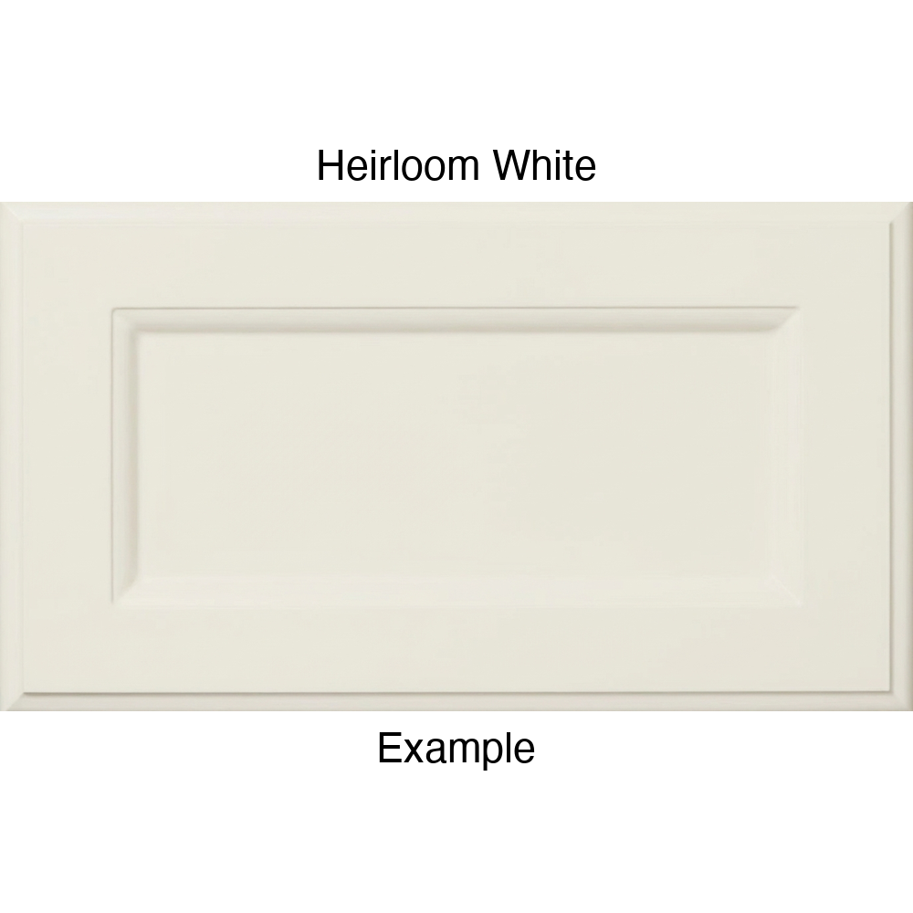 RR980 Thermofoil (Adobe Style) Drawer Front, Routed, in Heirloom White