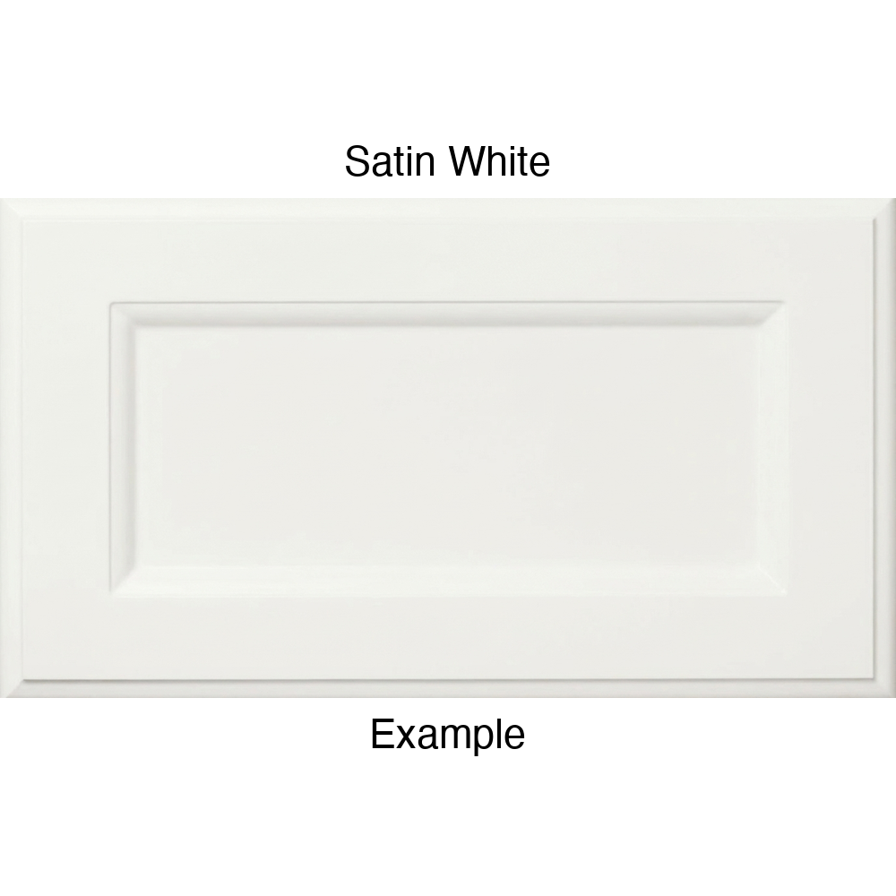 RR980 Thermofoil (Adobe Style) Drawer Front, Routed, in Satin White