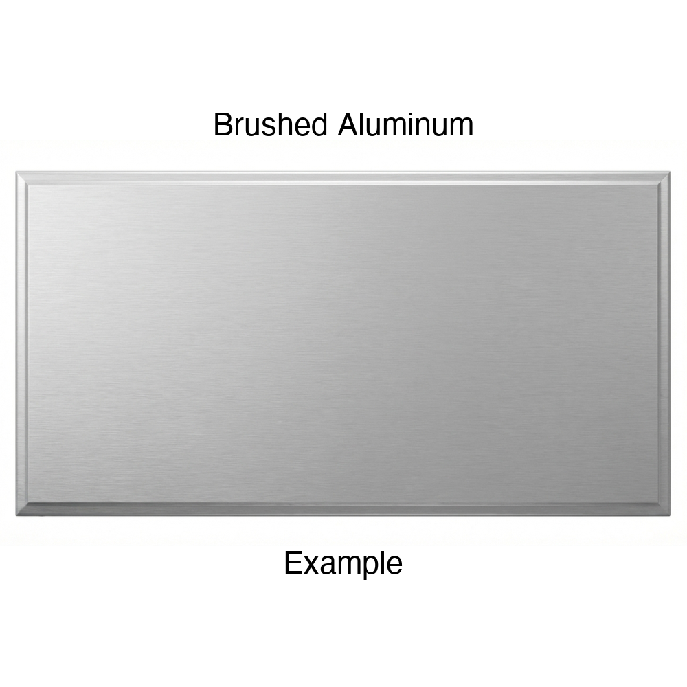 RR980 Thermofoil (Adobe Style) Drawer Front, Solid, in Brushed Aluminum