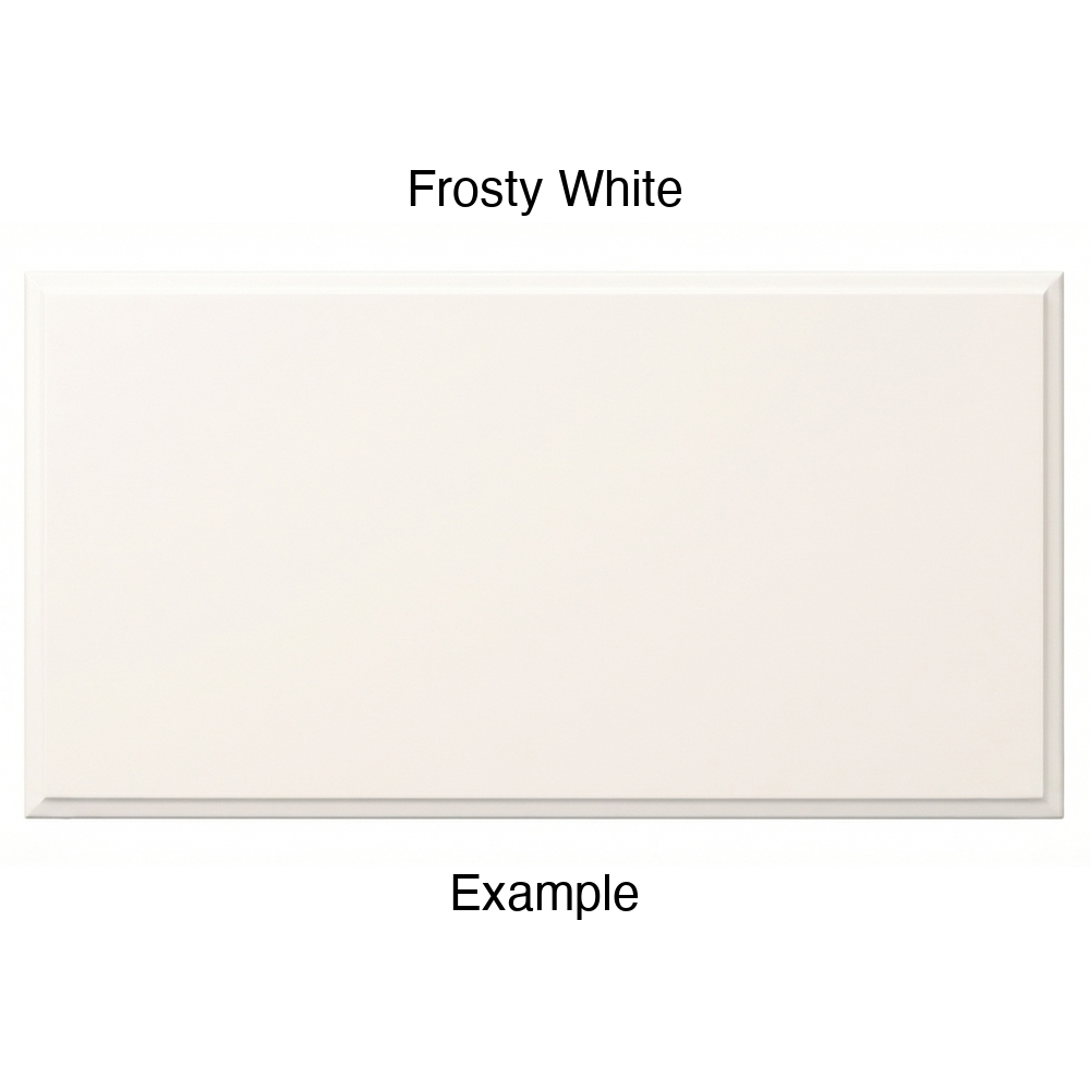 RR980 Thermofoil (Adobe Style) Drawer Front, Solid, in Frosty White